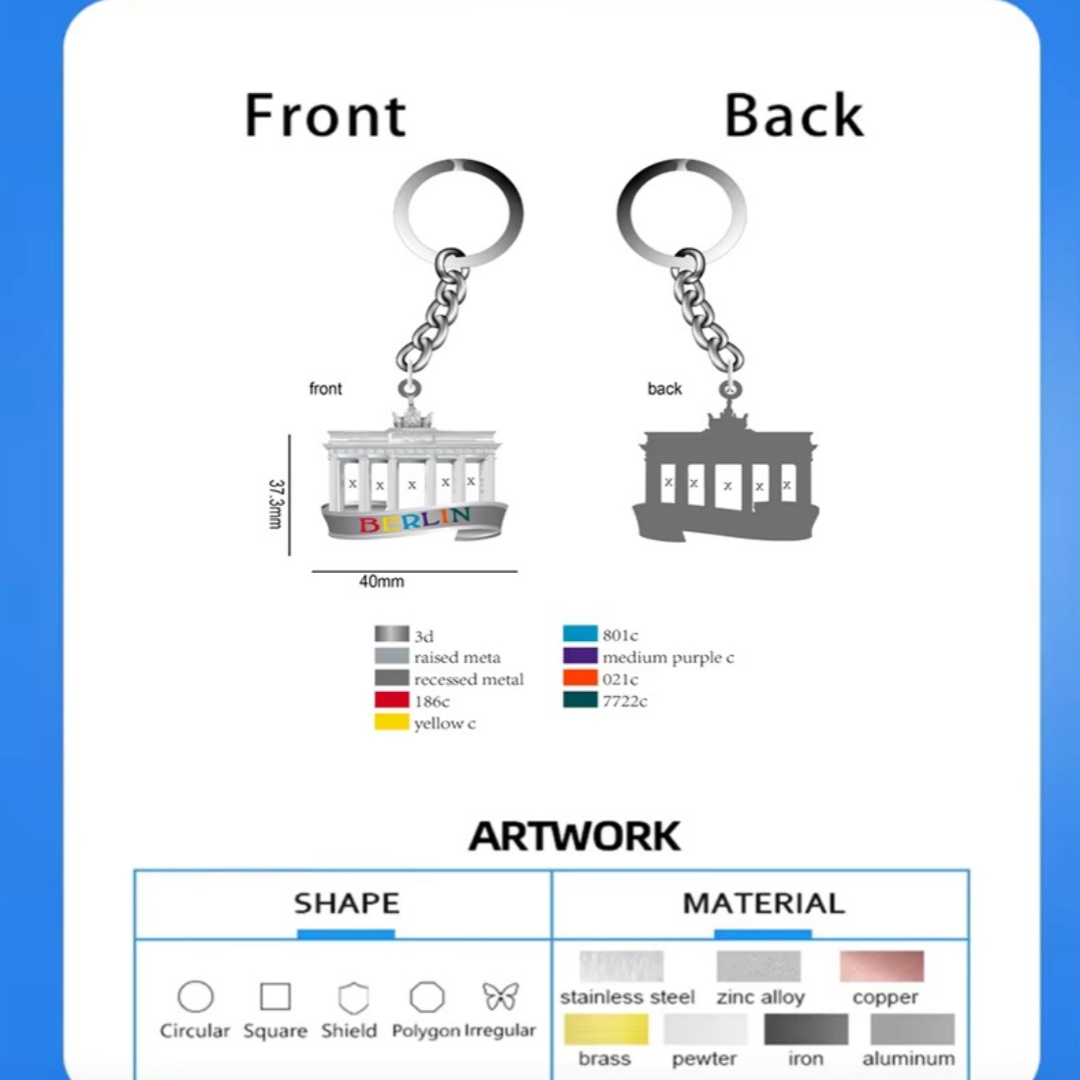 Personalized Custom Shape House Keychain Manufacturer Laser Metal Epoxy ...